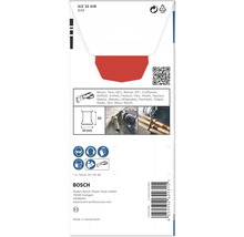 Verpakking van een Bosch AIZ 32 AIB BIM zaagblad met maatvoering, toepassingsvoorbeelden en logo's van diverse gereedschapsmerken