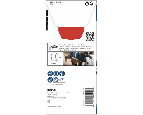 Verpakking van een Bosch AIZ 32 BSPIB BIM zaagblad