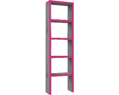 Rek met vijf legplanken