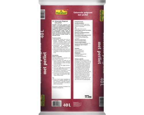 FloraSelf Universele potgrond met perliet, 40 liter
