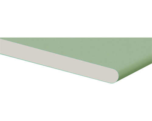 Doorsnede van een groene gipsplaat