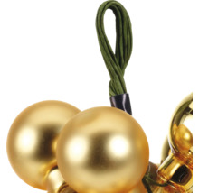 Gouden kerstballen met ophanging
