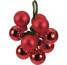 Decoratieve rode kerstballen met ophanging