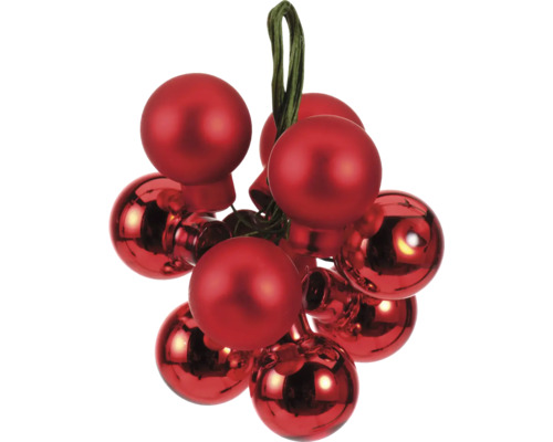 Decoratieve rode kerstballen met ophanging