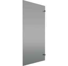 SCHULTE Zijwand voor douchedeur antraciet glas Vetro 77,5 cm gunmetal