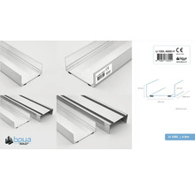 Metalen U-profiel, 4 meter lang