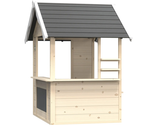 Houten speelhuis met dak