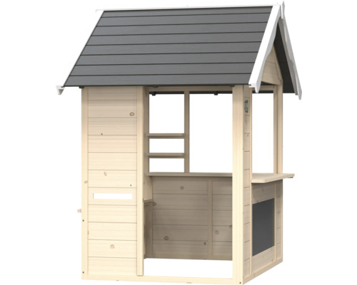 Houten speelhuis met dak