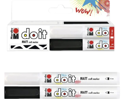 Marabu Do It Matt knutselmarkers, set van twee stuks