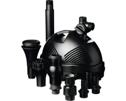 Vijverpomp met accessoires voor waterspelletjes