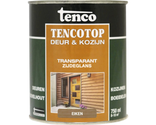 Tencotop deur- en kozijnlak, transparant, zijdeglans, 750 ml blik