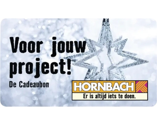 Hornbach cadeaubon voor uw project met kerstster