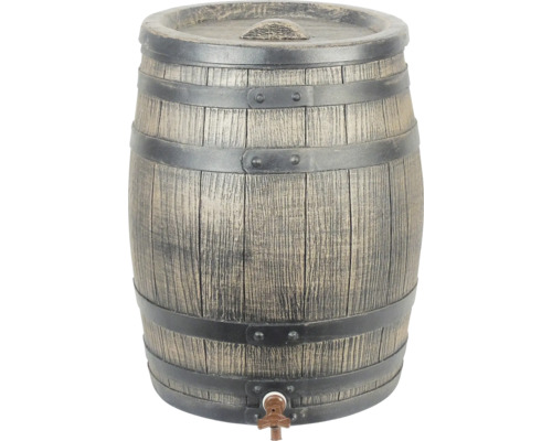 Regenton in vatlook met deksel en tapkraan