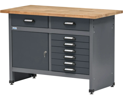 Werkbank met laden en deur