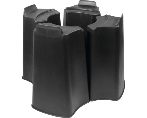 Vier stuks kunststof terrasdragers voor de onderconstructie