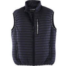 Zwart gewatteerd vest met ritssluiting