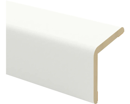 Hoeklat zelfklevend MDF wit (b x d l) 35 x 35 x 2400 mm Houten plint