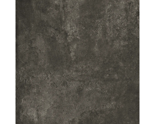 Close-up van een donkere vloertegel met een ruwe textuur