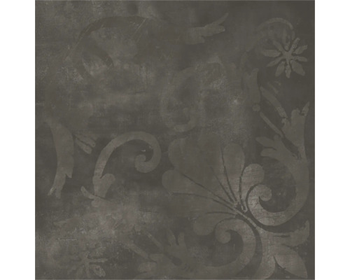 Decoratieve vloertegel met bloemmotief.