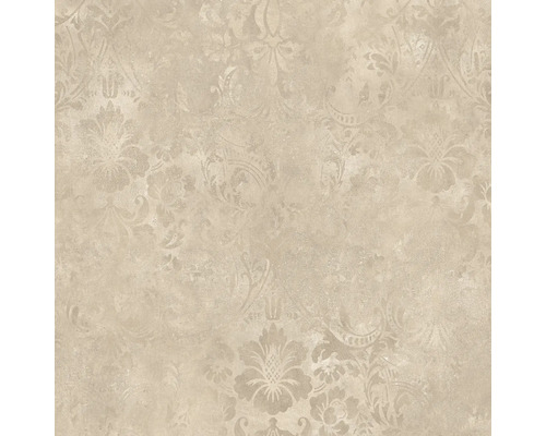 EXCLUTON Keramische terrastegel Kera Twice fiammato taupe dc 60x60x4,8cm Behang met bloemmotief