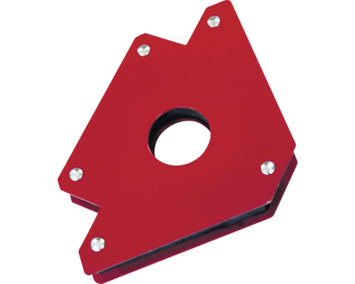 Magnetische las hoek met centrale opening en meerdere bevestigingspunten