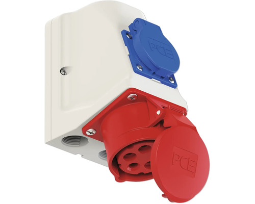 Opbouwstopcontact met CEE-stekker