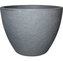 Grijze plantenpot van steengoed