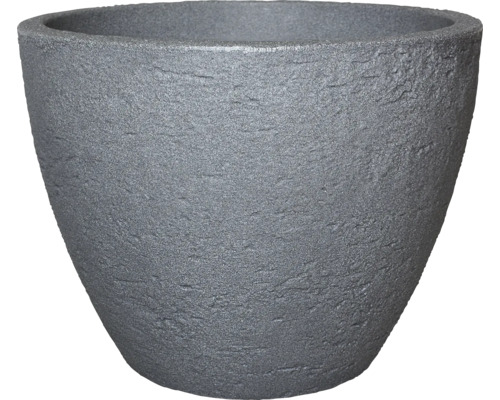 GELI Plantenpot Stone rond kunststof grijs H38Ø50cm