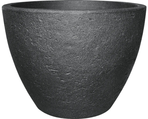 GELI Plantenpot Stone rond kunststof antraciet H45xØ60cm