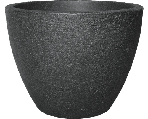 GELI Plantenpot Stone rond kunststof antraciet H38Ø50cm