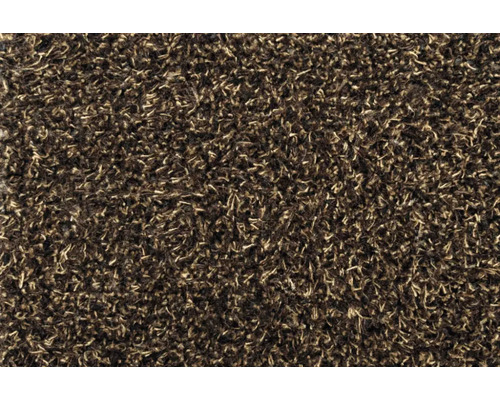 HAMAT Droogloopmat Aqua Stop bruin 200 cm breed Close-up van een bruin hoogpolig tapijt