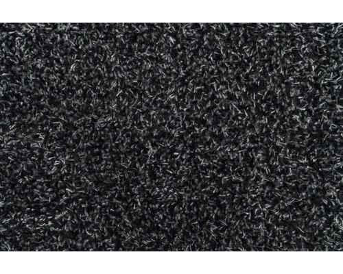 HAMAT Droogloopmat Aqua Stop antraciet 200 cm breed Close-up van een zwart tapijt met dichte textuur