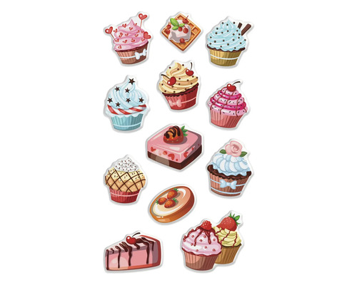 Afbeelding van verschillende taarten en cupcakes