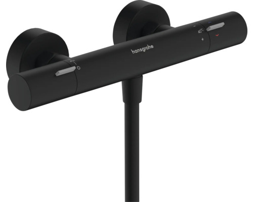 HANSGROHE Douche thermostaatkraan Ecostat Life mat zwart Hansgrohe Logo douchekraan voor wandmontage