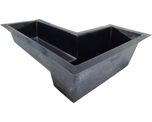 Hoekige vijver van kunststof