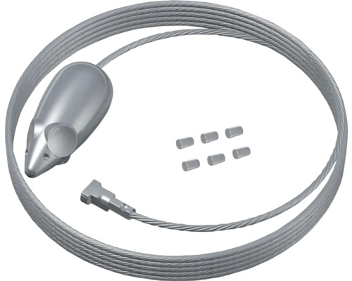 Staal kabel met accessoires voor montage