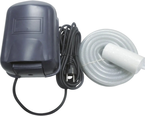 Vijverbeluchter met slang en stroomkabel