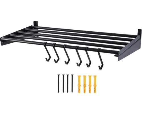 Wandhanddoekrek met haken en bevestigingsmateriaal