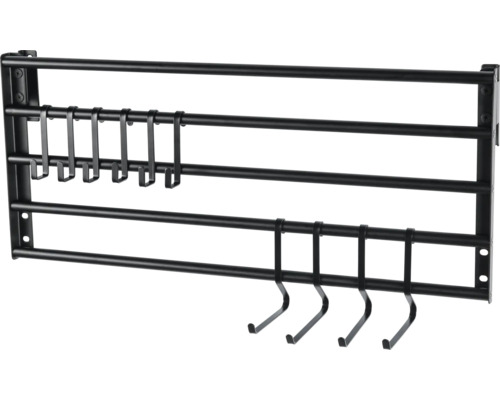 Wandrek met haken voor opslag