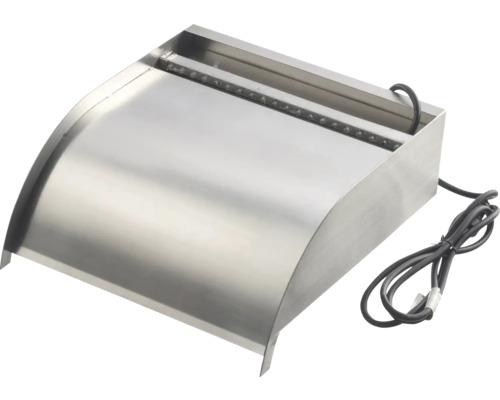 Waterval fontein van roestvrij staal met ledverlichting voor de tuinvijver