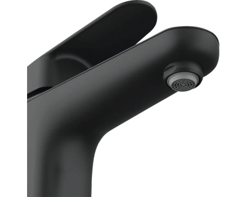 Zwarte wastafelmengkraan