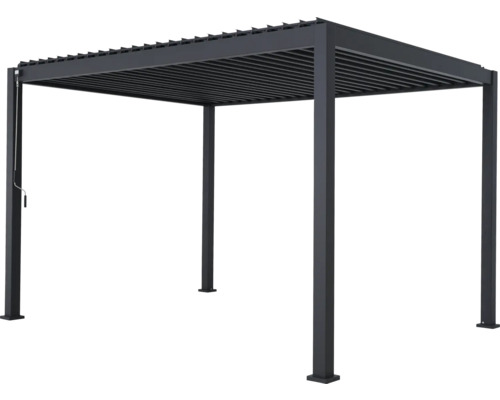 Vrijstaande pergola met lamellendak voor terrasoverkapping