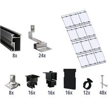 Componenten voor een zonnepaneelinstallatie