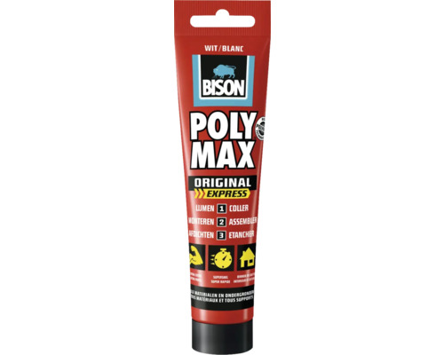 BISON Poly Max® express wit tube 165 g