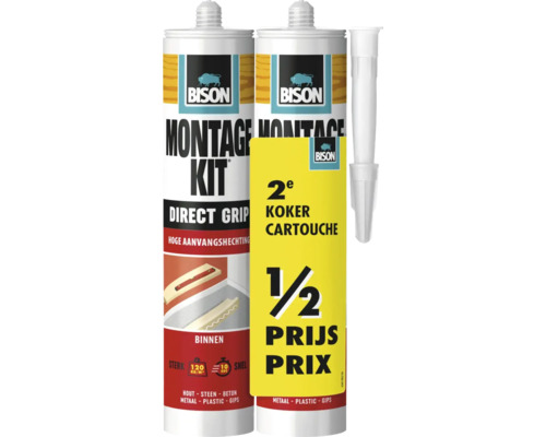 BISON Montagekit direct grip 370 g 2 st