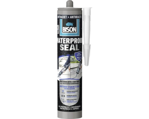 BISON Waterproof Seal koker antraciet 290 ml Bison Waterproof Seal antraciet met applicator