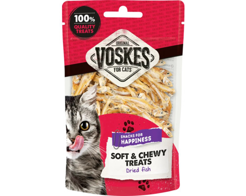 VOSKES Kattensnack gedroogde vis 60 g