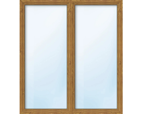 Raam met houten frame en twee vleugels