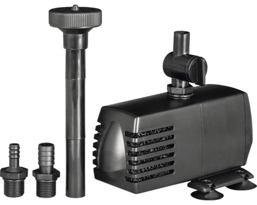 Vijverpomp met sproeier en slangaansluiting