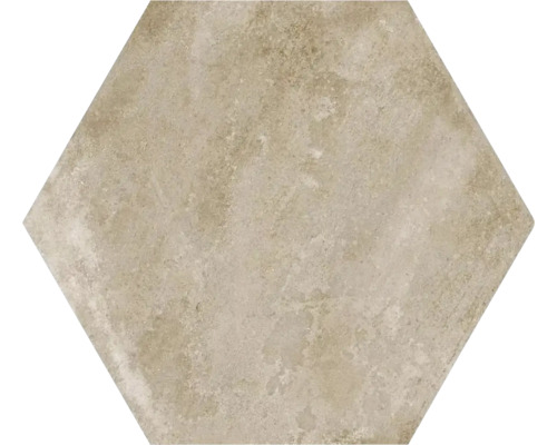 Wand- en vloertegel Hexagon beige 29,2x25,4 cm